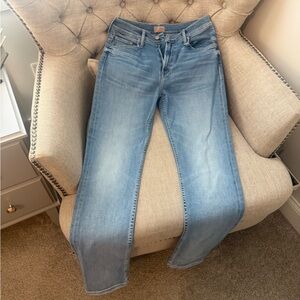 MOTHER Women's Straight Leg Jeans - Light Blue